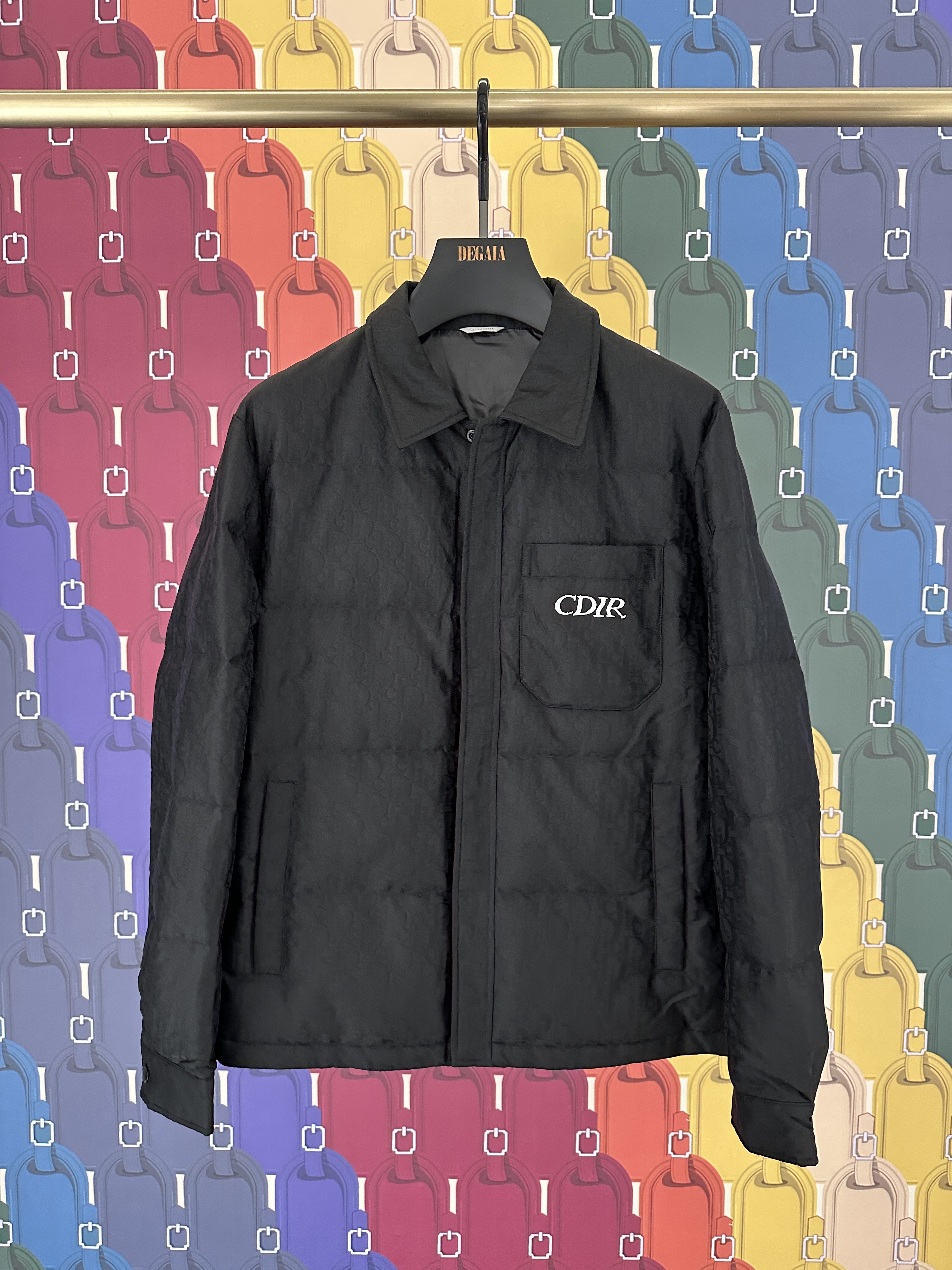 CDHOMME 25秋冬新款 男士口袋装饰字母刺绣羽绒服CD55301792