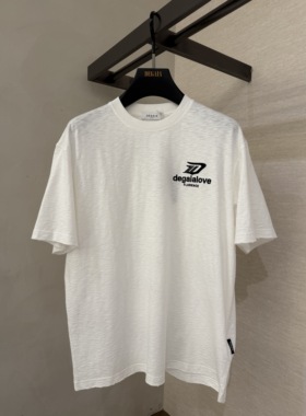 DEGAIA 26春夏新款 男士时尚胸前字母刺绣短袖T恤 DUIAAT201180