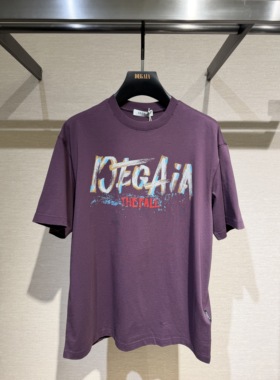 DEGAIA 26春夏新款 男士时尚字母涂鸦印花短袖T恤 DUIAAT200593