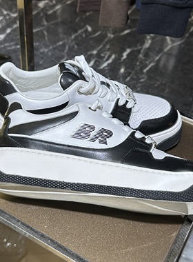 Bazz Robbins 25秋冬新款 男士字母拼色系带休闲鞋 BR4002-01