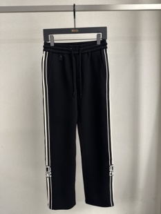 CNC 25秋冬新款 男士时尚侧边字母logo拼接直筒休闲裤811G3930AX