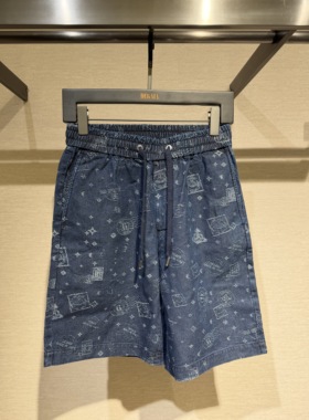 DEGAIA 26春夏新款 男士时尚百搭满印花版休闲短裤 DUIAAI061623