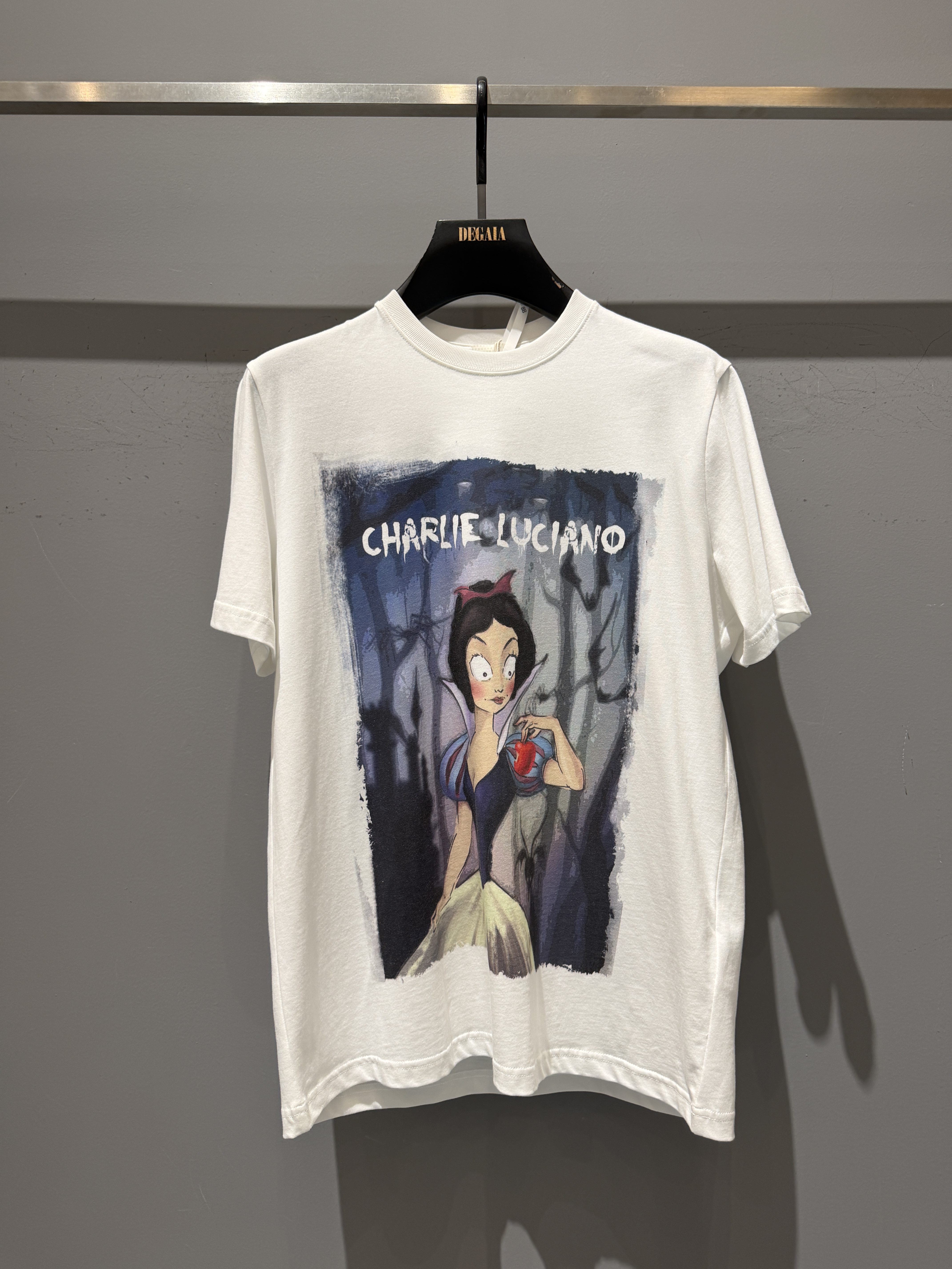 Charlie Luciano 白雪公主印花短袖T恤格林童话童趣百搭休闲上衣