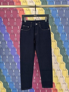 后口袋印花薄绒直筒牛仔裤 男士 DUGBAN137375 鼎锋秋冬推荐 DEGAIA