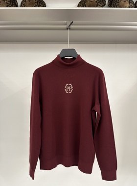 PIERRE PIERUCCI 25秋冬新款 男士字母印花高领针织衫 881G352512