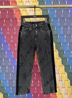 John Richmond 鼎锋秋冬推荐 男士花版直筒牛仔裤 JUFBAN087273