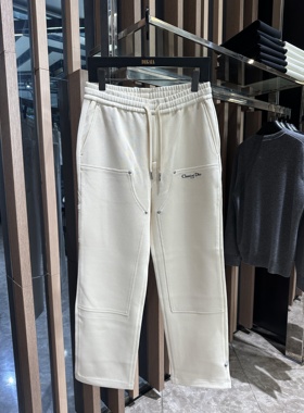 DOSERMO 25秋冬新款 男士字母刺绣多口袋直筒针织休闲裤660653046