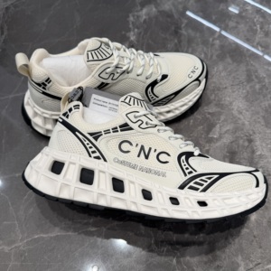 CNC 26春夏新款 男士时尚字母系带厚底休闲老爹运动鞋 811H105361