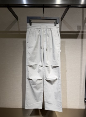 DEGAIA 26春夏新款 男士后口袋字母刺绣直筒休闲裤 DUIAAK370775