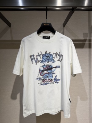 John Richmond 26春夏新款 男士卡通字母印花短袖T恤JUIAAT201062