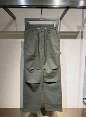 DEGAIA 26春夏新款 男士后口袋字母刺绣直筒休闲裤 DUIAAK370775