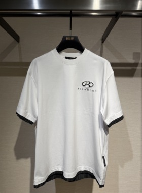 John Richmond 26春夏新款 男士胸前字母印花短袖T恤JUIAAT200115