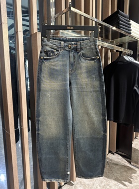 Dartin Bonaparto 25秋冬新款 男士骷髅头印花牛仔裤SDJ2517183