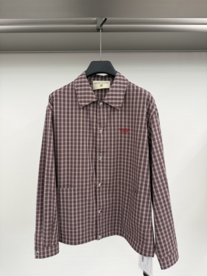 Giovanni Valentino 26春夏新款 男士字母刺绣格纹外套VT61301211