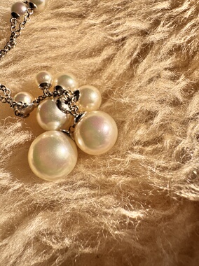 西班牙手工人造珍珠项链女小众设计感高级轻奢气质百搭马略卡