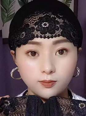 帽子内衬女帽子蕾丝内衬回族四季