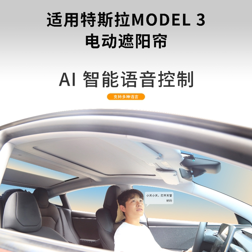 model3电动遮阳帘手势控制