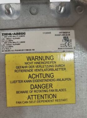 变频器风机RG28P-4EK.4I.1R 拆机