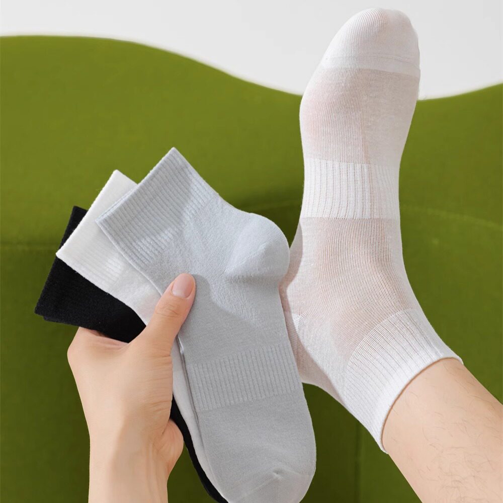 桑蚕丝男袜女袜无骨10A抗菌不臭脚短款夏季薄款透气男士女士中筒