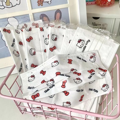 防病菌飞沫粉尘三层一次性口罩