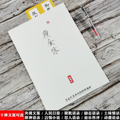 学生瘦金体作文素材练字帖