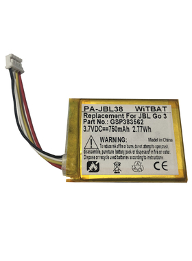 适用JBL GO 3蓝牙音箱电池 GSP383562
