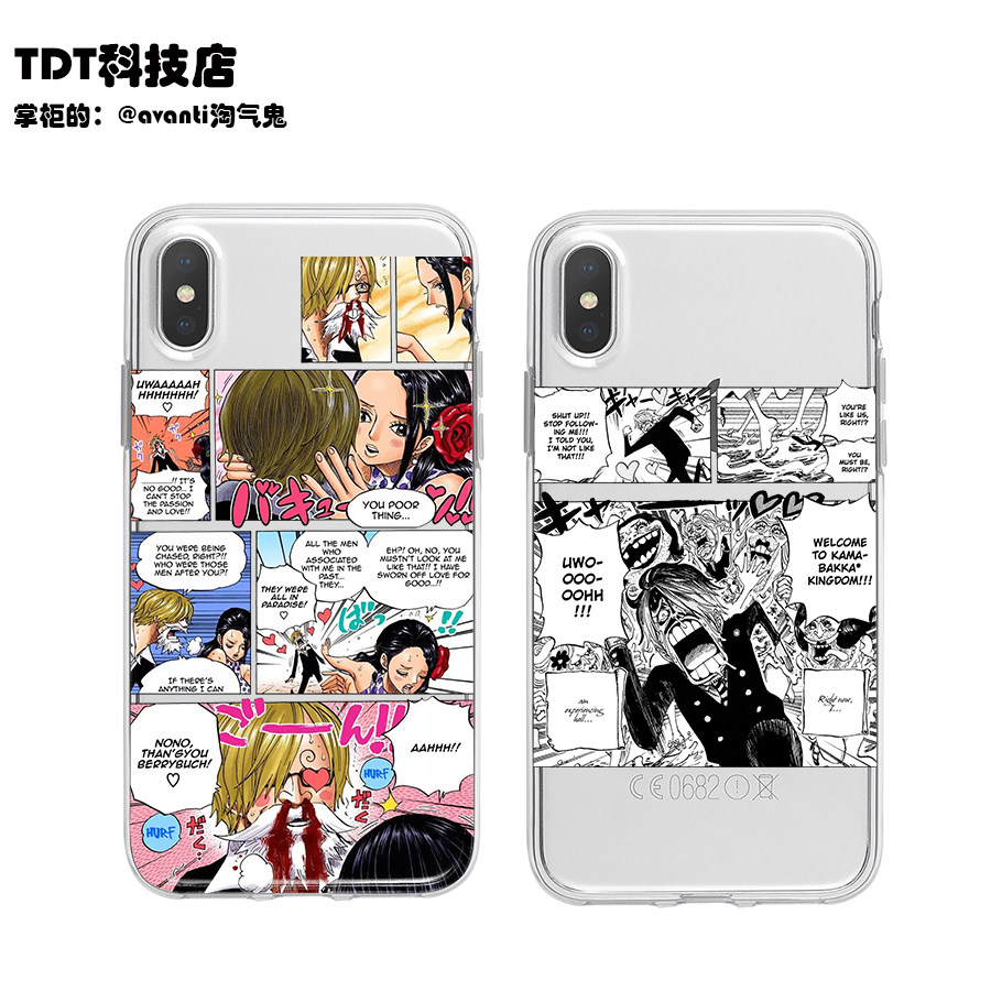 乔巴海贼王路飞适用苹果16iphone15防摔14pro索隆手机壳OPPOReno9全包vivoiQOO12艾斯小米K60E保护套黑足山治