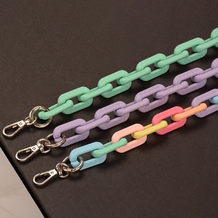 匠心手工坊高级感包包链条橡皮配件金属单肩包包带链子肩带延长链