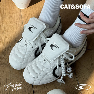 猫与沙发/双C足球鞋新款轻便系带赛车鞋流浪鞋子运动休闲德训鞋
