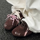 休閑平底德訓鞋 貓與沙發 臘腸狗復古新款 薄底賽車鞋 女秋冬板鞋