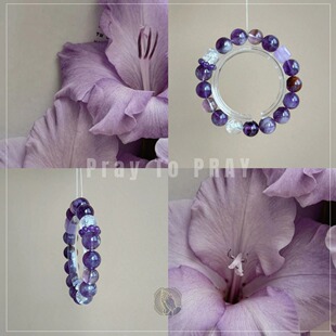 独家「Violette en Hiver」九紫离火多宝大尺寸天然手串诸方运气