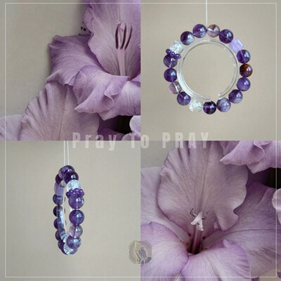 独家「Violette en Hiver」九紫离火多宝大尺寸天然手串诸方运气