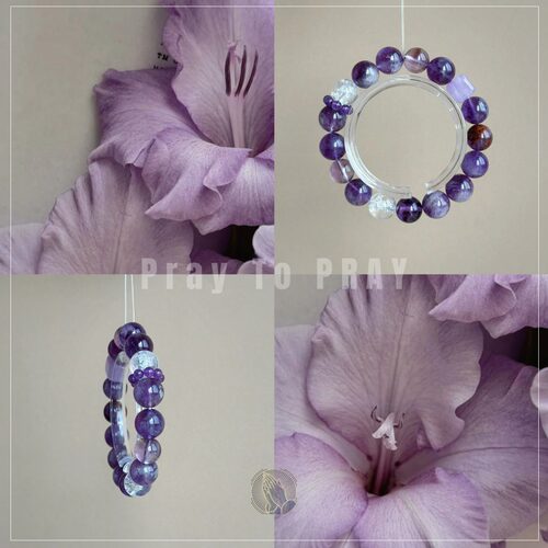 独家「Violette en Hiver」九紫离火多宝大尺寸天然手串诸方运气