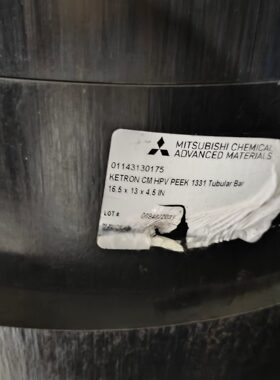 原装进口KETRON CM HPV碳纤维改性复合黑色PEEK板、棒、管材