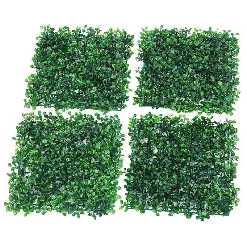 25*25cm仿真米兰草植物墙 绿植草皮背景墙面装饰塑料假草坪跨境