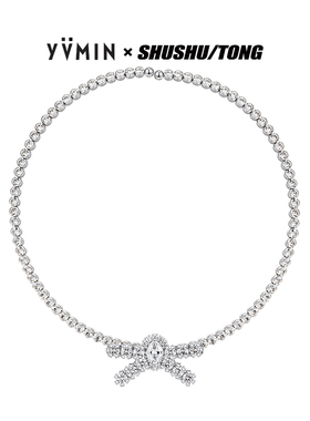 YVMIN尤目 X SHUSHUTONG 宝石蝴蝶结环绕项链毛衣链生日礼物
