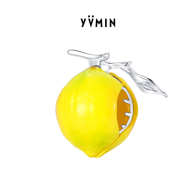 YVMIN尤目 柠檬发卡抓夹发夹侧边夹设计师女生生日礼物新品