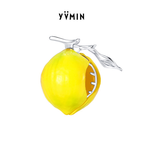 YVMIN尤目 柠檬发卡抓夹发夹侧边夹设计师女生生日礼物新品