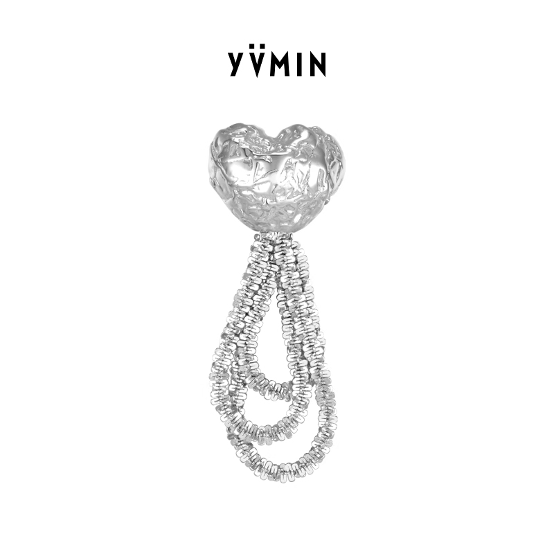 YVMIN尤目糖纸心形闪光流苏