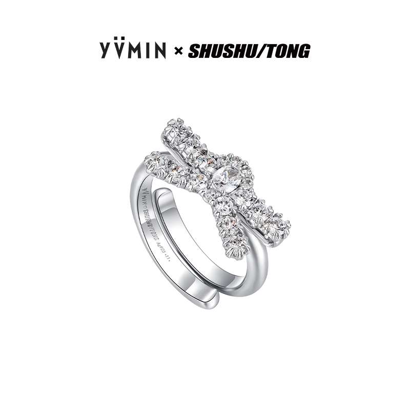 YVMIN尤目宝石蝴蝶结戒指