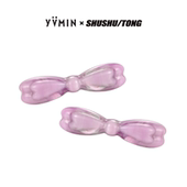 YVMIN尤目 SHUSHUTONG长耳彩色雕刻树脂蝴蝶结发夹新年生日礼物