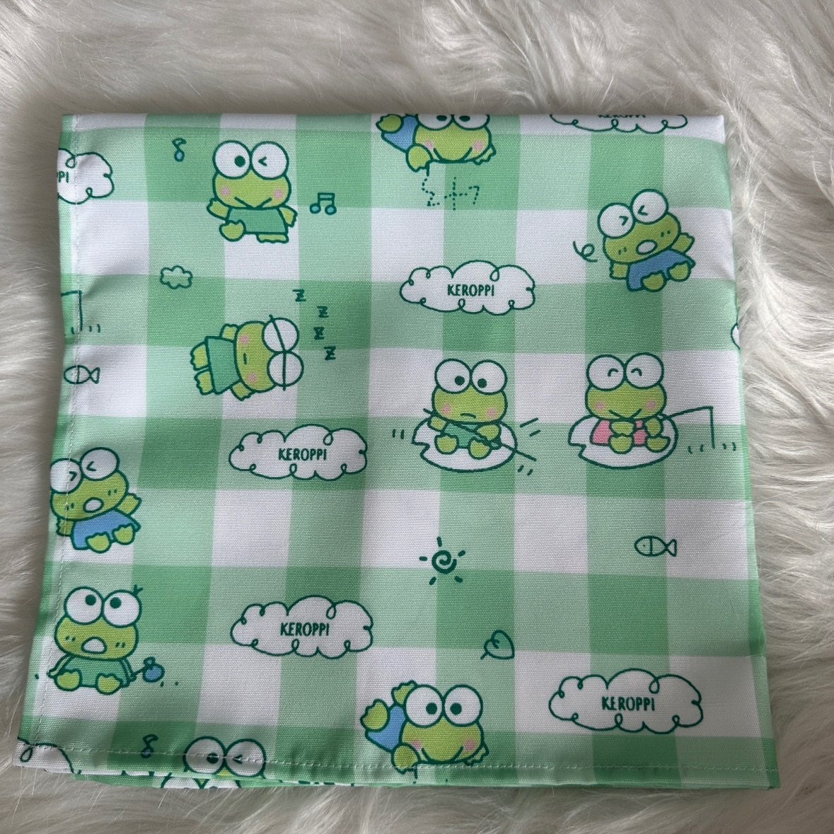 原创设计/孤品头巾/青蛙keroppi/赛博朋克数码印花头巾面罩