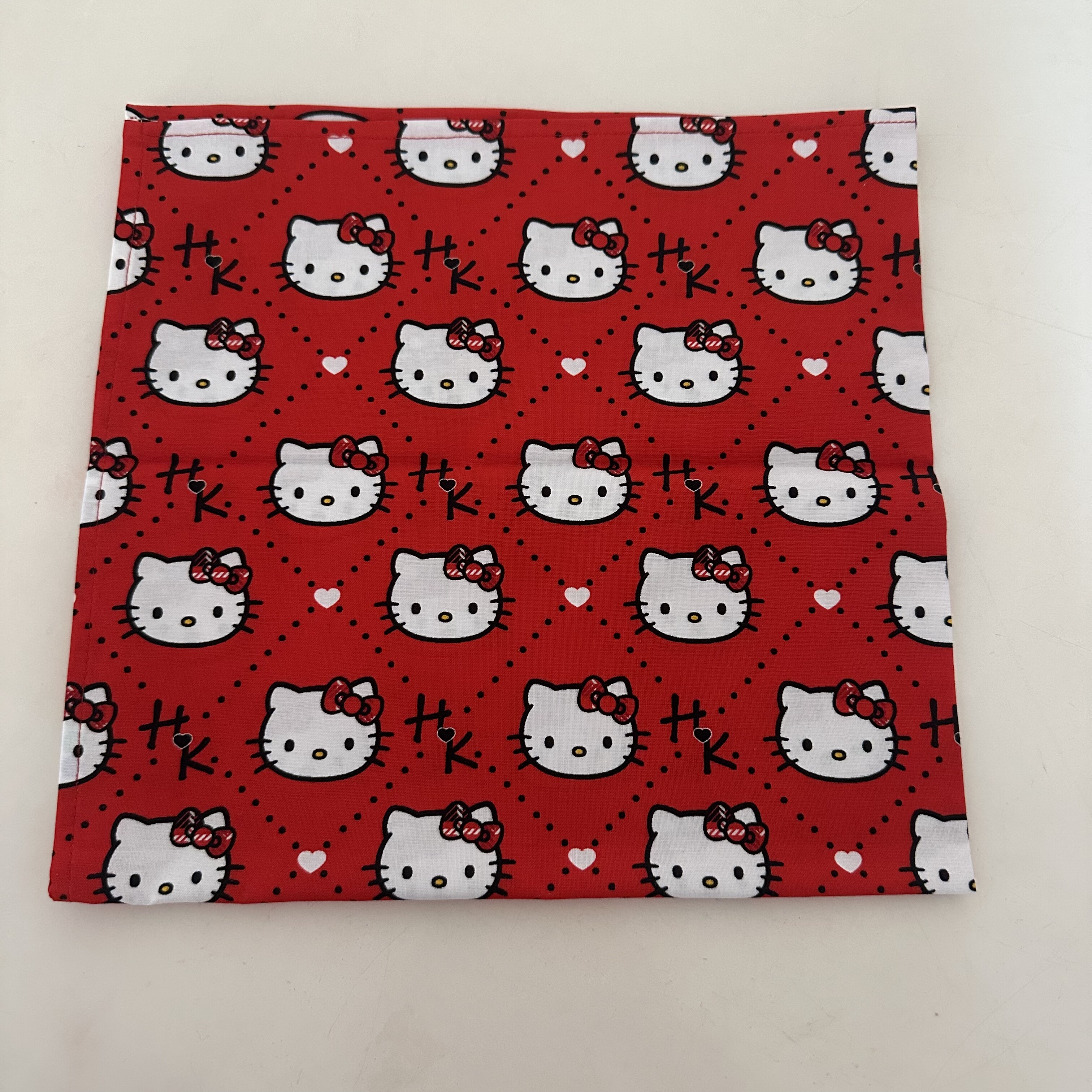 绝版hellokitty头巾原创设计/孤品头巾/赛博朋克数码印花头巾面罩