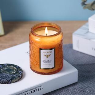 迷雾森林栀子花香薰蜡烛晚香玉茉莉蓝风铃白桃乌龙英国梨与小苍兰