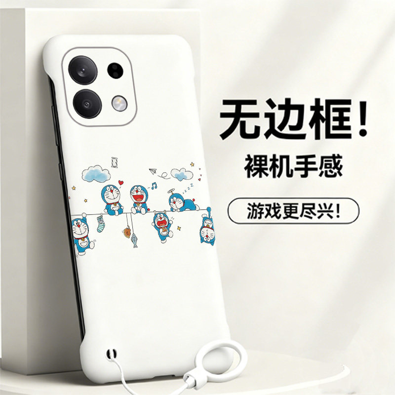 送挂环哆啦A梦适用oppofindx9手机壳x8s无边框x7ultra散热x6新款x5半包a3pro薄a2pro硬A2女x3保护x8s+套5g