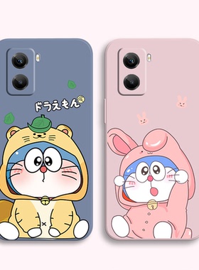 蓝胖子vivoy77手机壳情侣款y77秀恩爱v2219a软壳男女5g卡通硅胶可爱挂绳高级感镜头全包多啦a梦防摔网红外壳