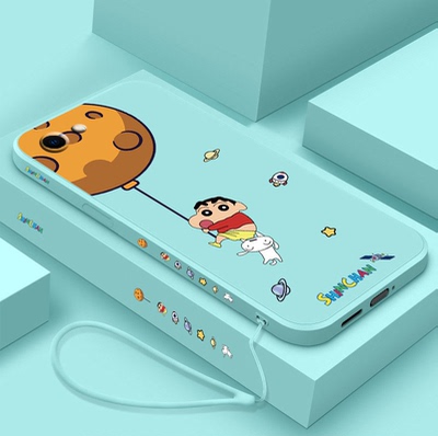 蜡笔小新oppor9s手机壳星球r9s卡通r9plus液态硅胶r9splus软壳r9m小白r9sk可爱全包镜头男女款情侣保护套防摔