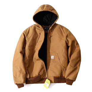 Carhartt J140卡哈特美式重磅原生帆布工装夹克秋冬连帽加厚外套