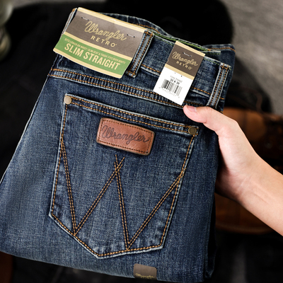 Wrangler威格美式复古牛仔裤新品