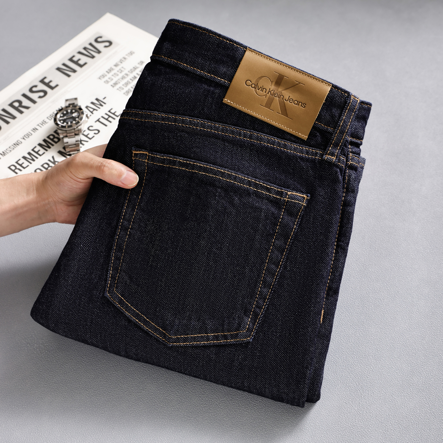 CalvinKlein修身小脚显瘦牛仔裤